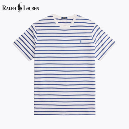 L.R Striped Jersey Crewneck T-Shirt
